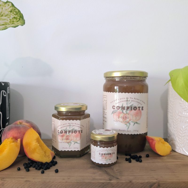 Confitures Pêches Verveine